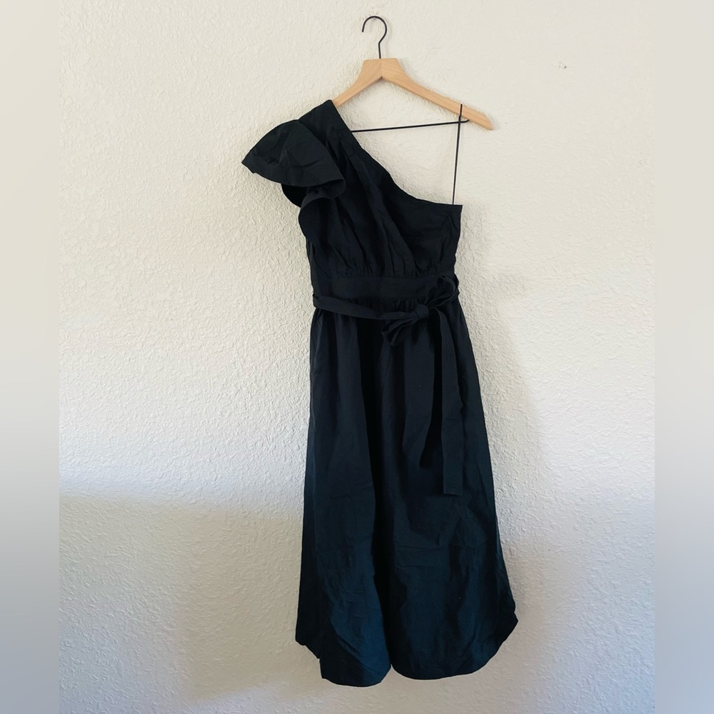 Madewell Ruffle One-Shoulder Midi Dress - Picture 5 of 16